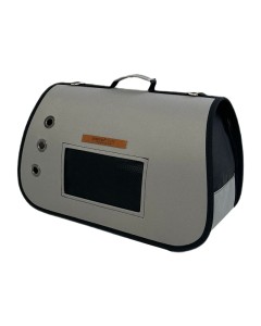 Woofmoda Τσάντα Μεταφοράς Σκύλου - Γάτας Γκρι IATA 17x35x23cm