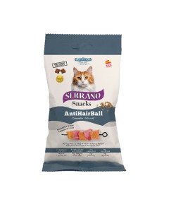 Serrano Λιχουδιές Γάτας με Σολομό & Τόνο Anti Hairball 50gr