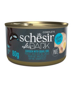 Schesir Cat After Dark Πατέ Κοτόπουλο & Αυγό Ορτυκιού 80gr