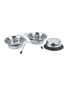 Pet Bowl Ανοξείδωτη Βάση με Μπολ 2x840ml