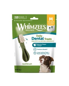 Whimzees Daily Dental Treats Toothbrush M 5τμχ