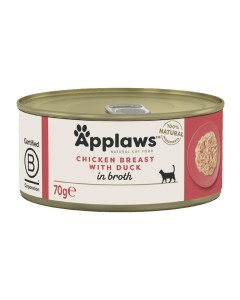 Applaws Cat Στήθος Κοτόπουλο με Πάπια σε Ζωμό Κονσέρβα 70gr