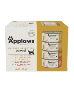 Applaws Cat Κοτόπουλο Selection Multipack 12x70gr