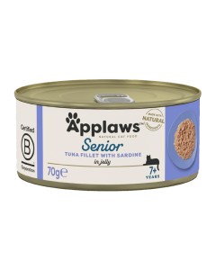 Applaws Senior Cat Τόνος Φιλέτο με Σαρδέλα σε Ζελέ Κονσέρβα 70gr