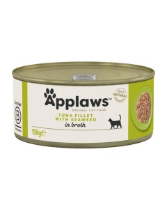 Applaws Cat Τόνος Φιλέτο με Φύκια σε Ζωμό Κονσέρβα 156gr