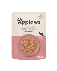 Applaws Cat Τόνος Φιλέτο με Σολομό σε Ζωμό Φακελάκι 70gr