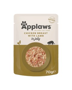 Applaws Cat Στήθος Κοτόπουλο με Αρνί σε Ζελέ Φακελάκι 70gr
