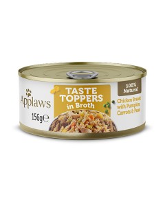 Applaws Taste Toppers Dog Στήθος Κοτόπουλο με Λαχανικά σε Ζωμό Κονσέρβα 156gr