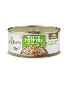 Applaws Taste Toppers Dog Στήθος Κοτόπουλο με Αρνί σε Σάλτσα Κονσέρβα 156gr