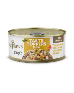 Applaws Taste Toppers Dog Στήθος Κοτόπουλο με Λαχανικά Στιφάδο Κονσέρβα 156gr