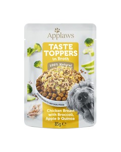 Applaws Taste Toppers Dog Στήθος Κοτόπουλο με Λαχανικά σε Ζωμό Φακελάκι 85gr