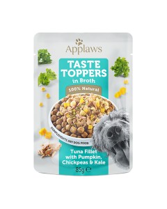 Applaws Taste Toppers Dog Τόνος Φιλέτο με Λαχανικά σε Ζωμό Φακελάκι 85gr