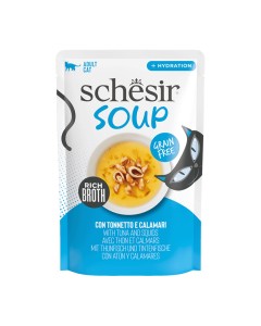 Schesir Cat Soup Άγριος Τόνος & Καλαμάρια 40gr
