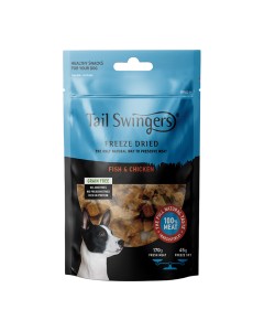 Tail Swingers Λιχουδιές Freeze Dried Ψάρι & Κοτόπουλο 45gr