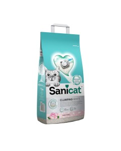 Sanicat Clumping Λευκή Άμμος Μπετονίτη Rose 8L