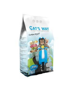 Cat's Way Άμμος Μπετονίτη με Ενεργό Άνθρακα 5L