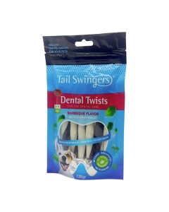 Tail Swingers Small Breeds Dental Twists Barbeque 130gr