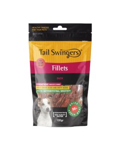 Tail Swingers Small Breeds Λιχουδιές από Φιλετάκια Πάπιας 100gr