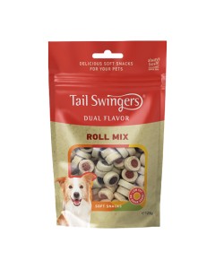 Tail Swingers Dual Flavor Μαλακές Λιχουδιές Roll Mix 125gr