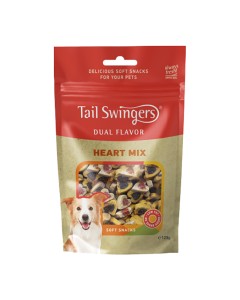 Tail Swingers Dual Flavor Μαλακές Λιχουδιές Heart Mix 125gr