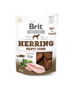 Brit Dog Snack Jerky Herring Meaty Coins 80gr