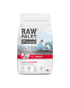 Vet Expert Raw Paleo Adult Μini Beef 8kg