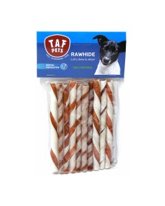 Taf Pets Rawide Twisted Sticks Δίχρωμα 10τμχ