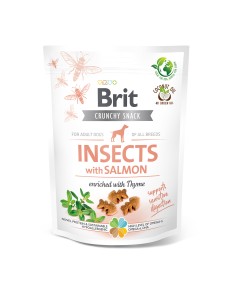 Brit Dog Snack Crunchy Cracker Insects & Salmon 200gr
