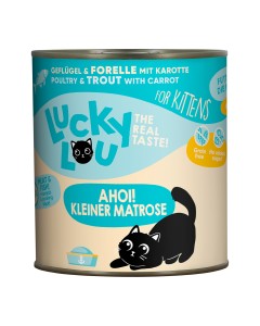 Lucky Lou LifeStage Kitten Πουλερικά & Πέστροφα 800gr