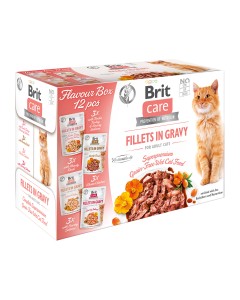 Brit Care Cat Fillets in Gravy Flavour Box 1020gr (12x85gr)