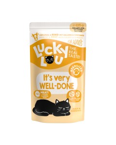 Lucky Lou LifeStage Adult Sterilized Πουλερικά & Βοδινό 125gr