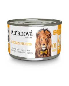 Amanova Cat Chicken Fillets Broth 70gr