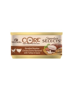 Wellness CORE Signature Select Φιλετάκια Κοτόπουλο & Γαλοπούλα 79gr