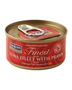 Fish4Cats Tuna Fillet & Shrimp 70gr
