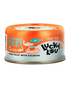 Lucky Lou ExtraFood Φιλέτο Τόνου & Σολομός σε Ζωμό 70gr