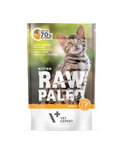 Vet Expert Raw Paleo Kitten Turkey 100 gr