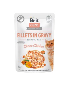Brit Care Cat Fillets in Gravy Chicken 85g