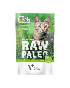 Vet Expert Raw Paleo Sterilised Game 100 gr