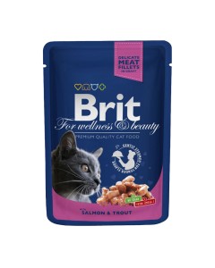 Brit Premium Cat Adult Pouch Salmon 100gr