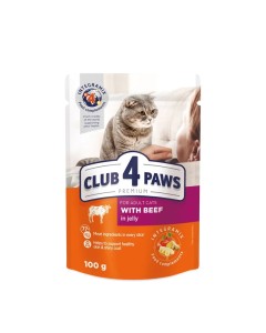 Club 4 Paws Adult Beef Jelly 100gr