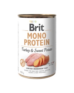 Brit Dog Can Monoprotein Turkey & Sweet Potato 400gr