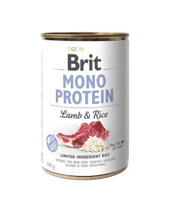 Brit Dog Can Monoprotein Lamb & Rice 400gr