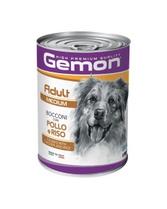 Gemon Dog Chunks Adult Medium Chicken & Rice 415g
