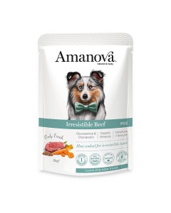 Amanova Dog Adult Irresistible Beef Grain Free 100g Φακελάκι