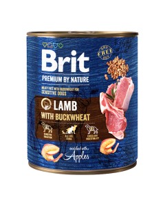 Brit Premium By Nature Dog Cans Lamb With Buckwheat 800gr