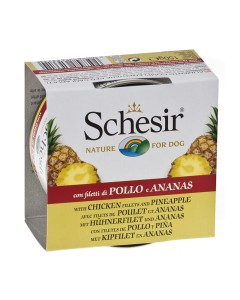 Schesir Dog Fruit Κοτόπουλο με Ανανά 150gr