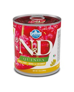 N&D Quinoa Grain Free Skin & Coat Quail 285gr