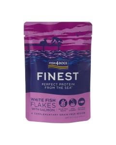 Fish4Dogs White Fish Flakes with Salmon 100gr