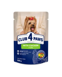 Club 4 Paws Adult Small Breeds Chicken in Jelly 100gr