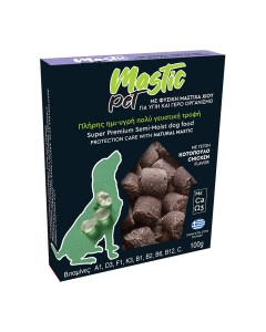 Mastic Pet Πλήρης Τροφή Semi-Moist με Κοτόπουλο 100gr